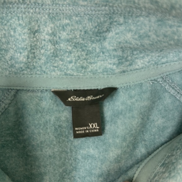 Eddie Bauer Women’s Fleece Light Mint Excellent XXL - Picture 2 of 3